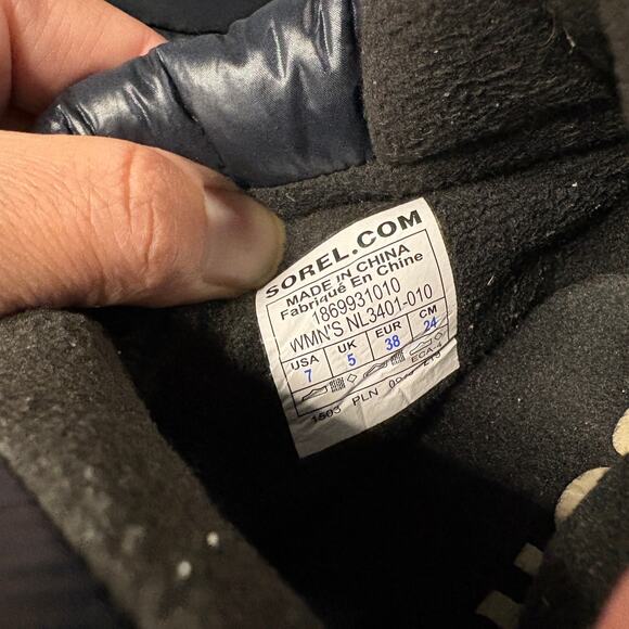 Sorel Out N About Puffy Walking Snow Shoes NL3408-010‎ US 7 Navy Casual Walking - Picture 8 of 13